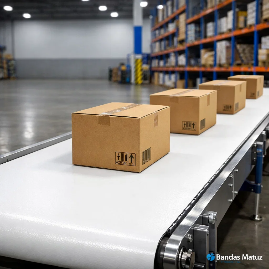 Cintas transportadoras de PVC y poliuretano para industria