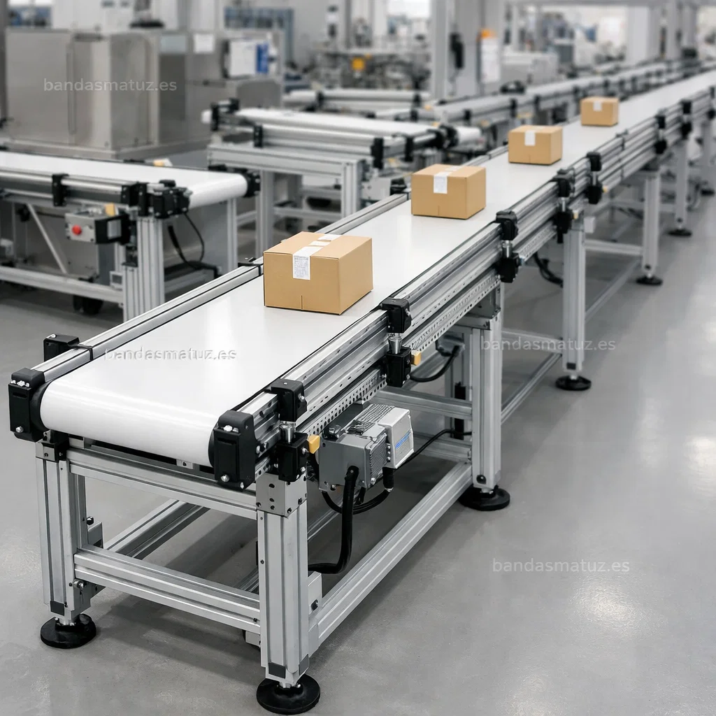 Transportadores de aluminio modulares para industria