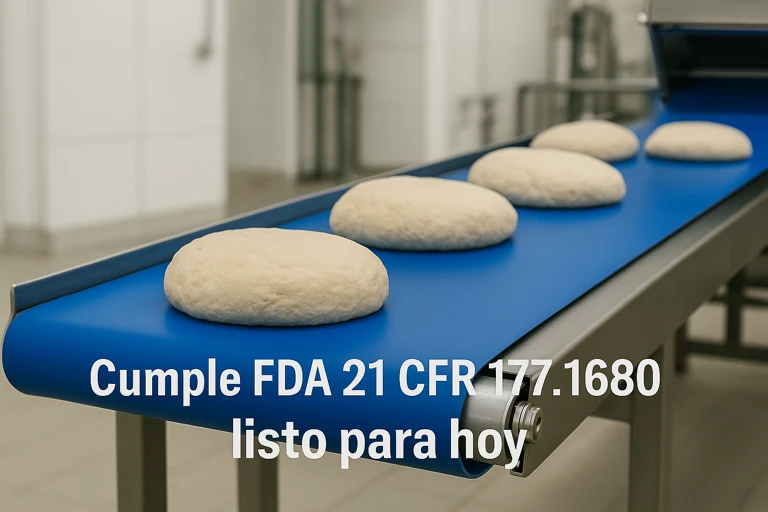 Detalle de banda ligera PU azul