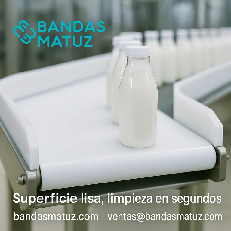 Detalle de cinta PU blanca