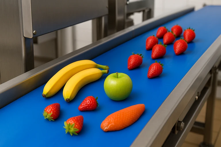 Cinta sanitaria PU azul frutas y verduras